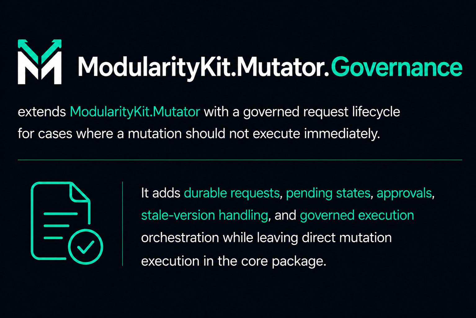 ModularityKit.Mutator.Governance