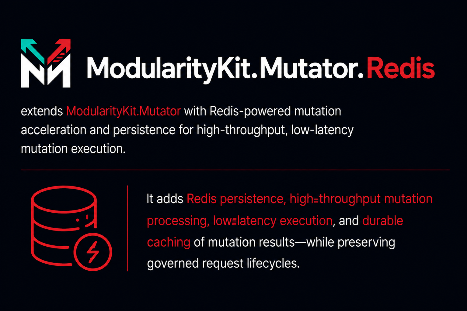 ModularityKit.Mutator.Governance.Redis overview